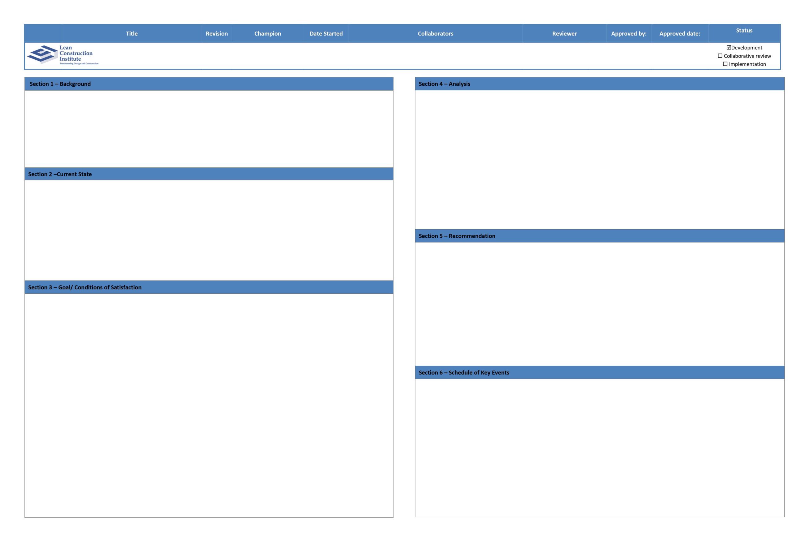 LCI's a3 template